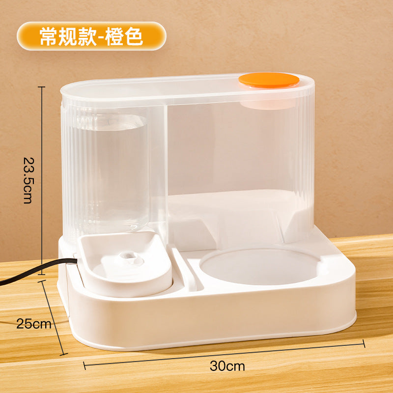 Pet drinking water feeder Large capacity cat automatic feeding and water integrated water dispenser