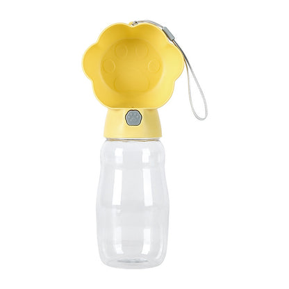 New pet dog dog out water cup puppy kettle water dispenser water bottle portable accompanying cup water food belt rope