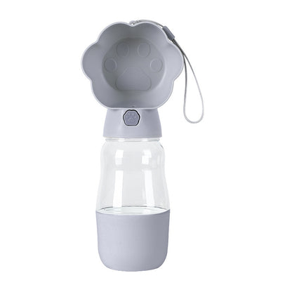 New pet dog dog out water cup puppy kettle water dispenser water bottle portable accompanying cup water food belt rope