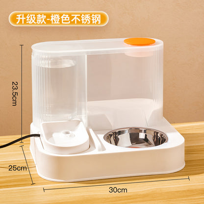 Pet drinking water feeder Large capacity cat automatic feeding and water integrated water dispenser