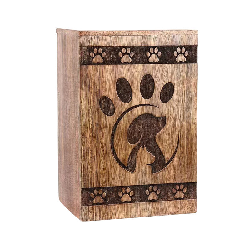 Wooden Memorial Box Pet Small Animal Funeral Supplies Bone Ash Wooden Box Cat Dog Coffin Box Pet Supplies