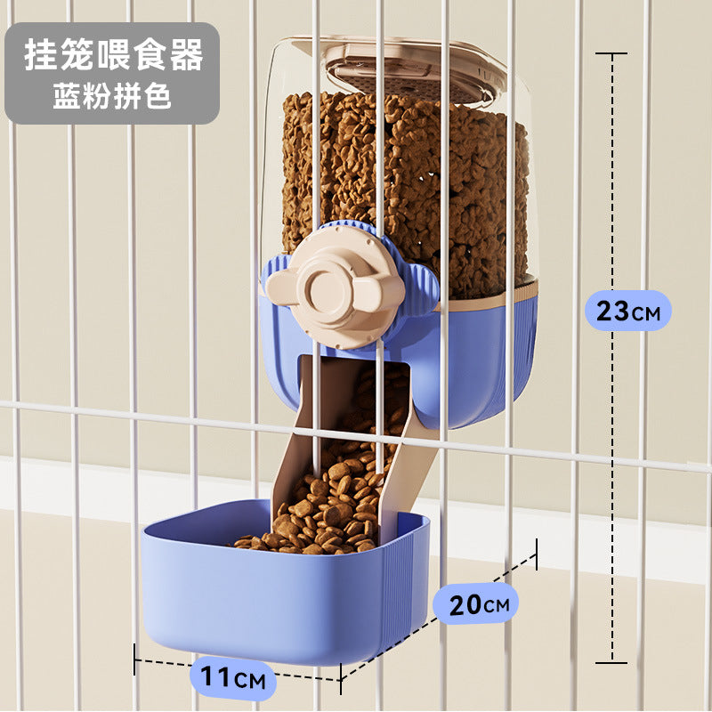 Pet water dispenser, cage feeder, dog food utensils, large-capacity non-calorie feeder, ball water dispenser