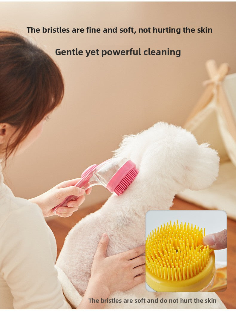 Silicone Pet Dog and Cat Bath Massage Brush Supplies