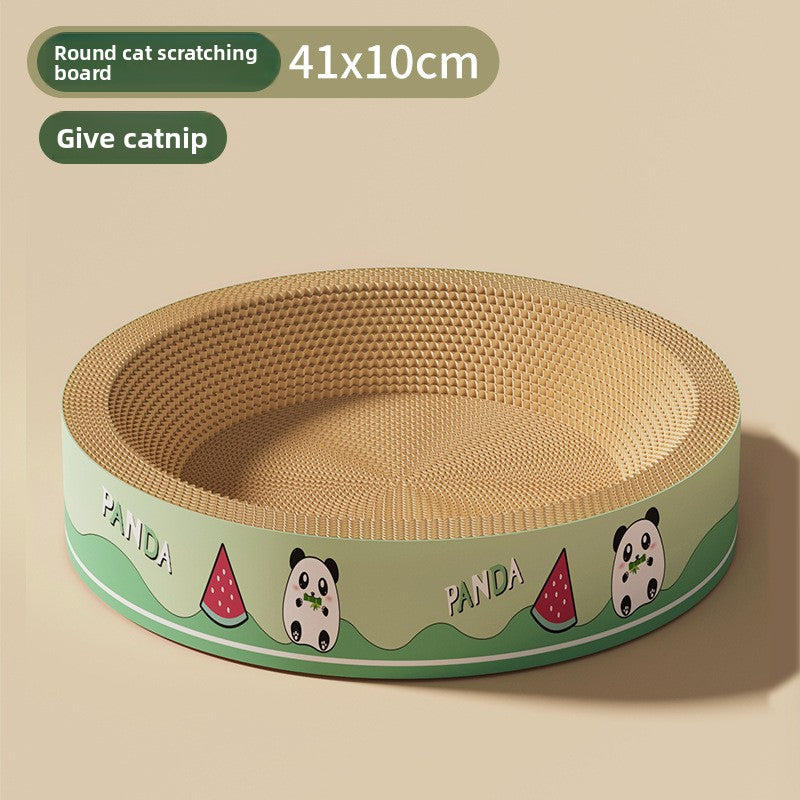 Round Cat Scratching Board Durable Non-Shedding Oval Cat Scratching Basin Extra Large All-Season Cat Bed Cat Claw Board Scratch-Resistant