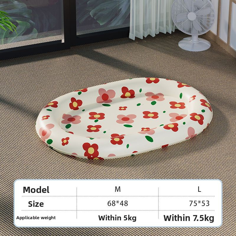 Summer Pet Cooling Mat Water Filled Ice Nest Bed for Large Cats Dogs