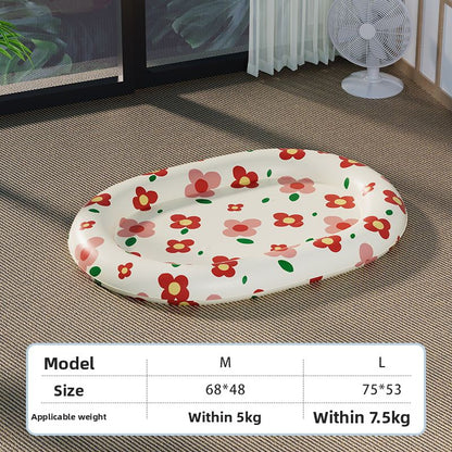 Summer Pet Cooling Mat Water Filled Ice Nest Bed for Large Cats Dogs