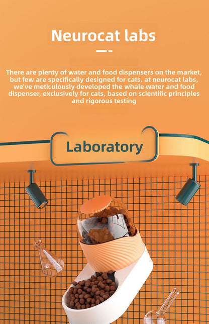 Automatic Cat Water Fountain 2L Large Capacity Quiet USB Powered Pet Water Dispenser for Cats Dogs with LED Light and Water Level Indicator