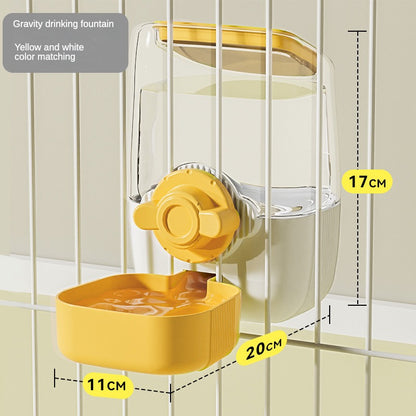 Pet water dispenser, cage feeder, dog food utensils, large-capacity non-calorie feeder, ball water dispenser