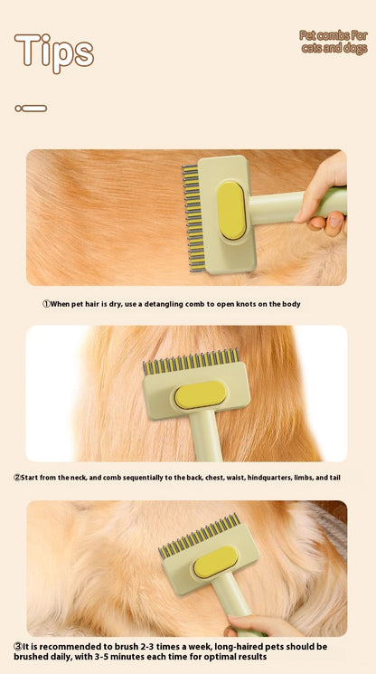 Pet Dematting Thinning Comb for Dogs Cats Removing Loose Hair