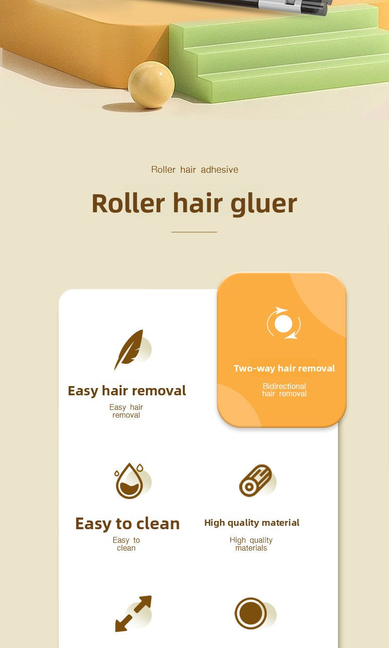 Pet Supplies Roller-Type Double-Sided Brush for Floating Hair Removal Static Sticky Artifact