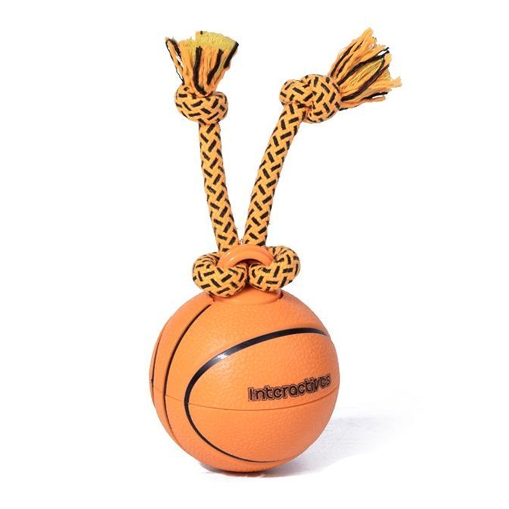 Smart Electric Dog Teaser Toy Rotating Basketball Interactive Durable Chew Fun Plaything