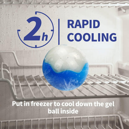 Dog Summer Refreshing Ice Ball Bone Soft Gel Chew Toy