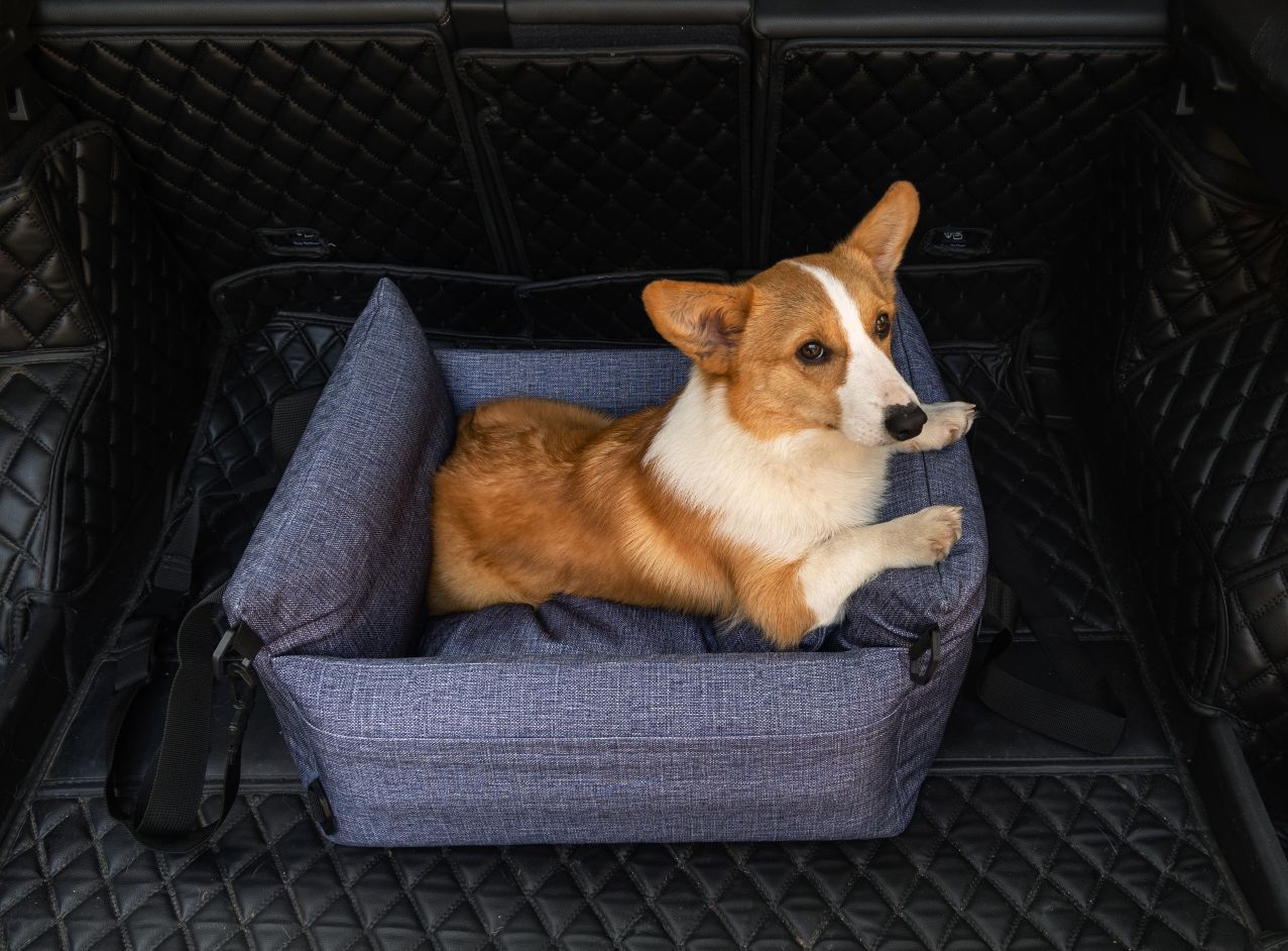 Pet Car Backseat Carrier Dog Bed Crate Seat Travel Bag