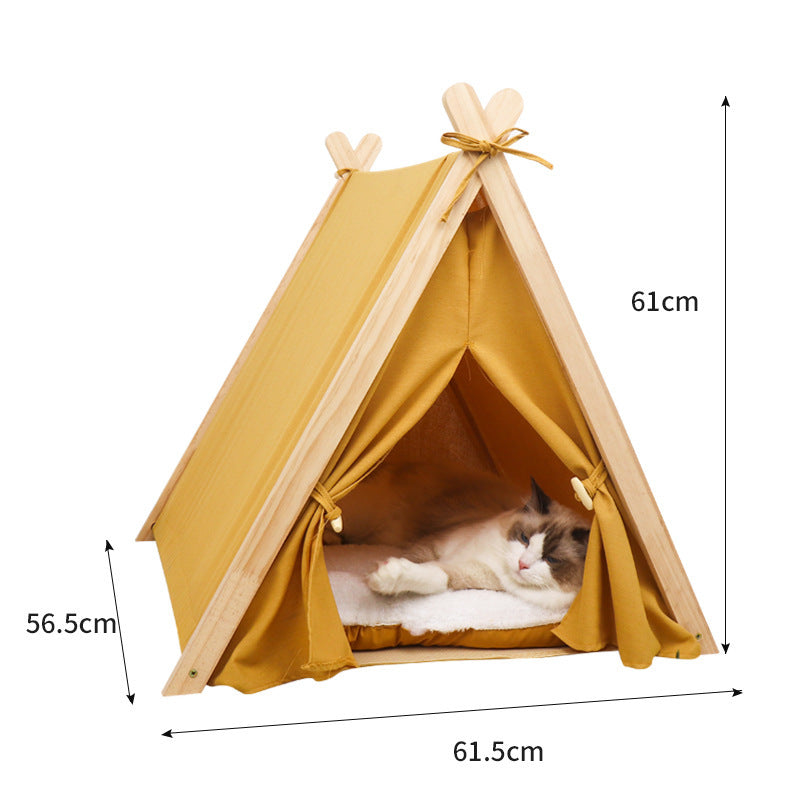 Pet Tent Dog House All-Season Universal Detachable Washable Enclosed Indoor Cat Winter Warm Cat Tent Cat House