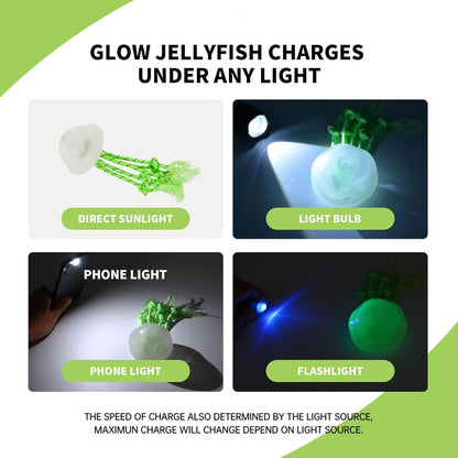 Dog Teeth Cleaning Night Glow Jellyfish TPR Drag Toy