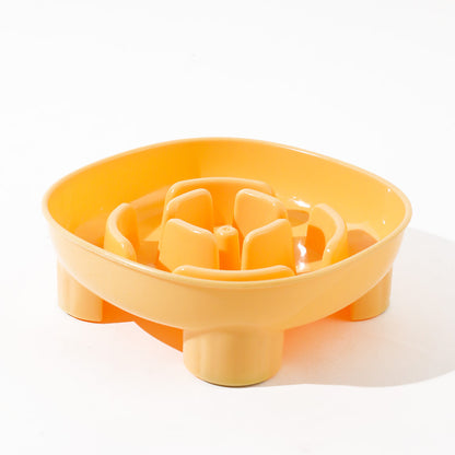 Pet Choking Prevention Flower Small Square Four-Legged Dog Slow Feeder