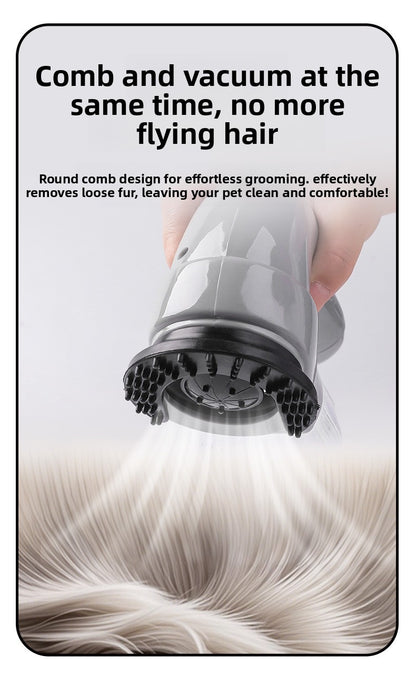 Portable Electric Pet Hair Remover Vacuum Cleaner for Cats and Dogs Rechargeable Handheld Grooming and Massage Tool for Home Car Furniture