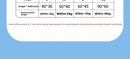 Dog Cat Summer Ice Mat Pet Cooling Sleeping Pad Nest Cooling Artifact