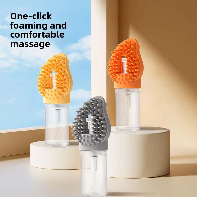 Multifunctional Automatic Foam Silicone Pet Bath Massage Brush for Cats Dogs