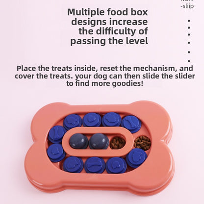 Pet Supplies Bone-Shaped Slow Feeder Intelligence Toy