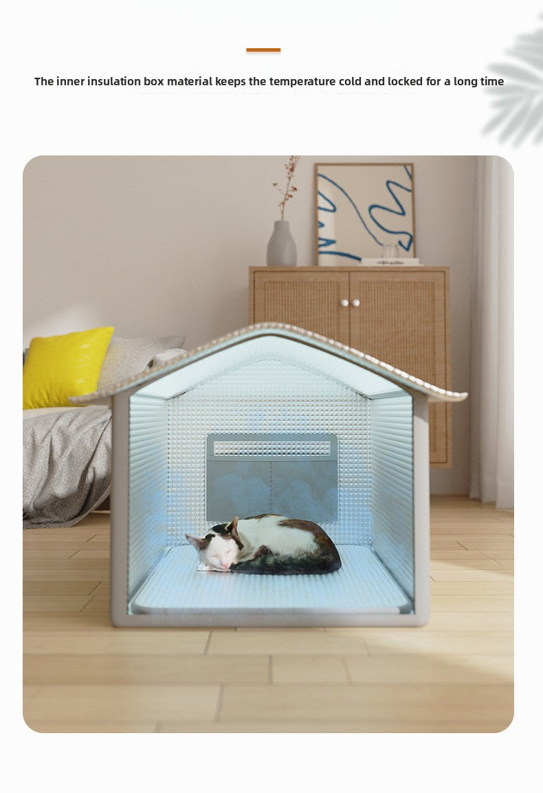 Summer Cat Cooling Artifact Portable DIY Air Conditioning Pet Ice House