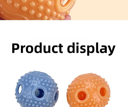 Interactive Dog Chew Toy with Treat Dispenser Durable Silicone Puppy Training Toy for Teddy Small Medium Dogs