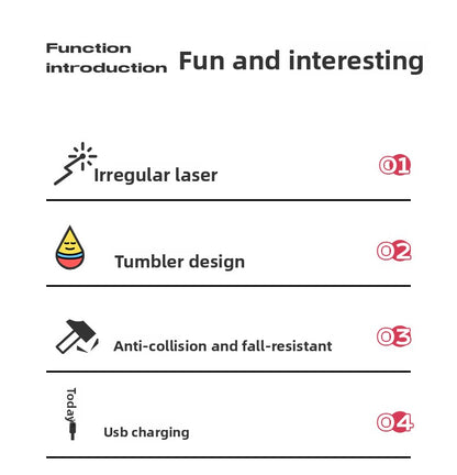 Interactive Cat Toys Laser Pointer Automatic Rotating Wand with Feather Teaser for Kittens Indoor Entertainment Exercise and Energy Consumption