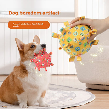 Pet Self-Hi Bite-Resistant Toy Ball Bell Sound