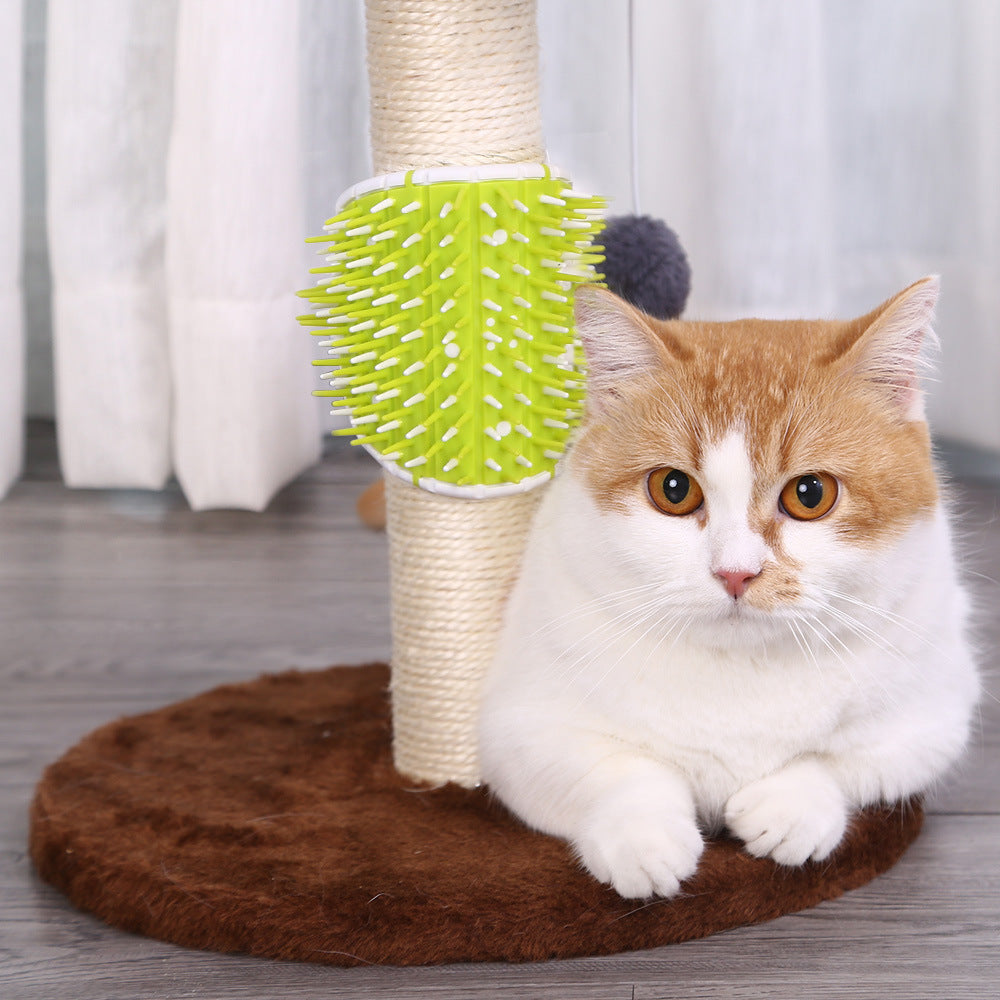 Cat Hair Removal: Dual-Function Scratcher and Comb Toy