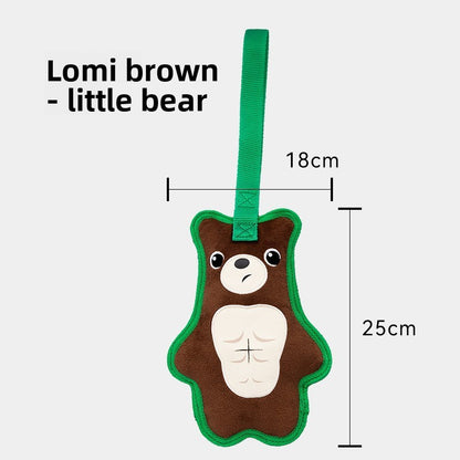 Durable Dinosaur Plush Dog Toy with Squeaker Interactive Chew Toy for Small Medium Dogs Tough Chewers Pet Supplies Puppy Teething