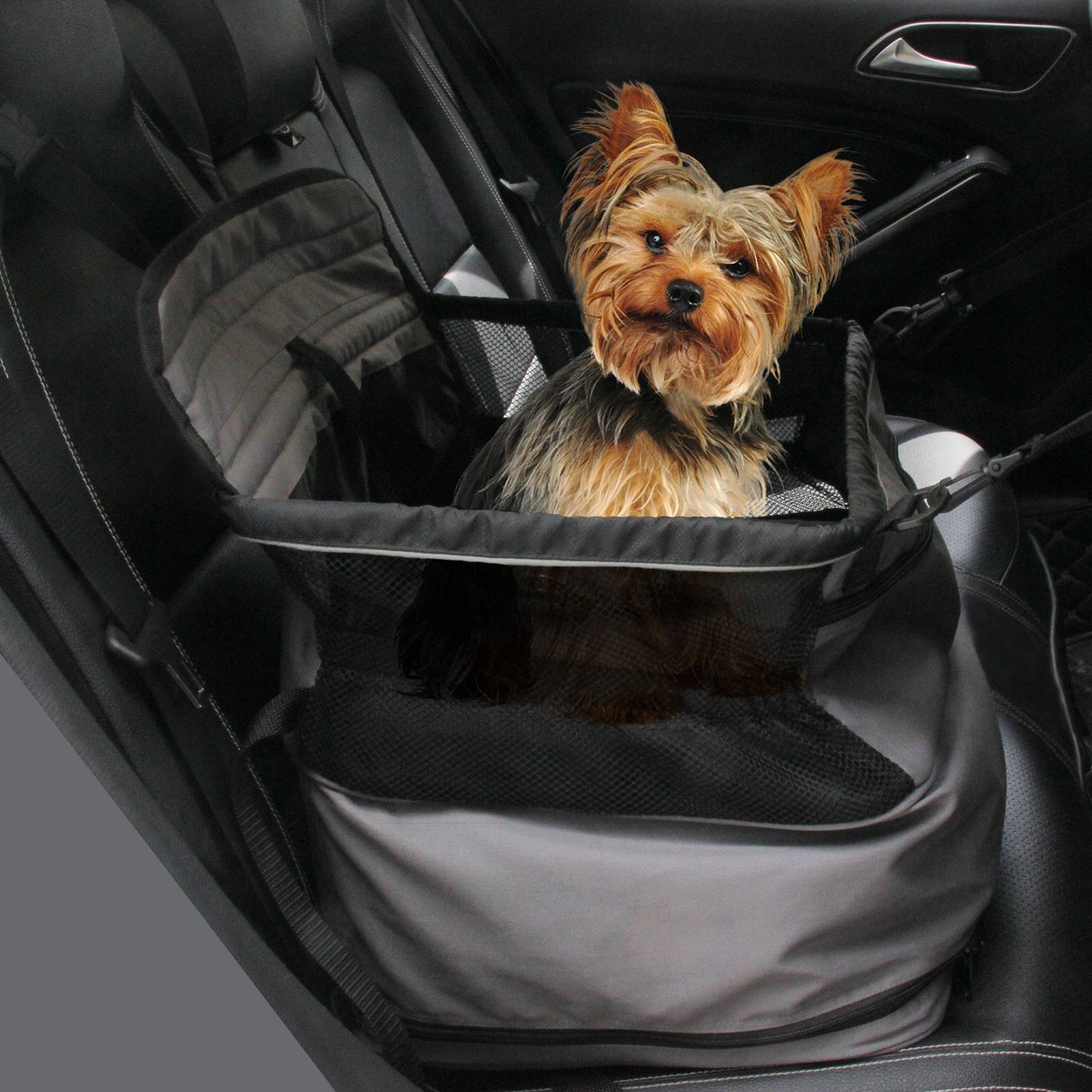 Pet Carrier Car Hanging Nest Gray Pet Travel Mat Pet Seat Dog Cat Front Seat Nest