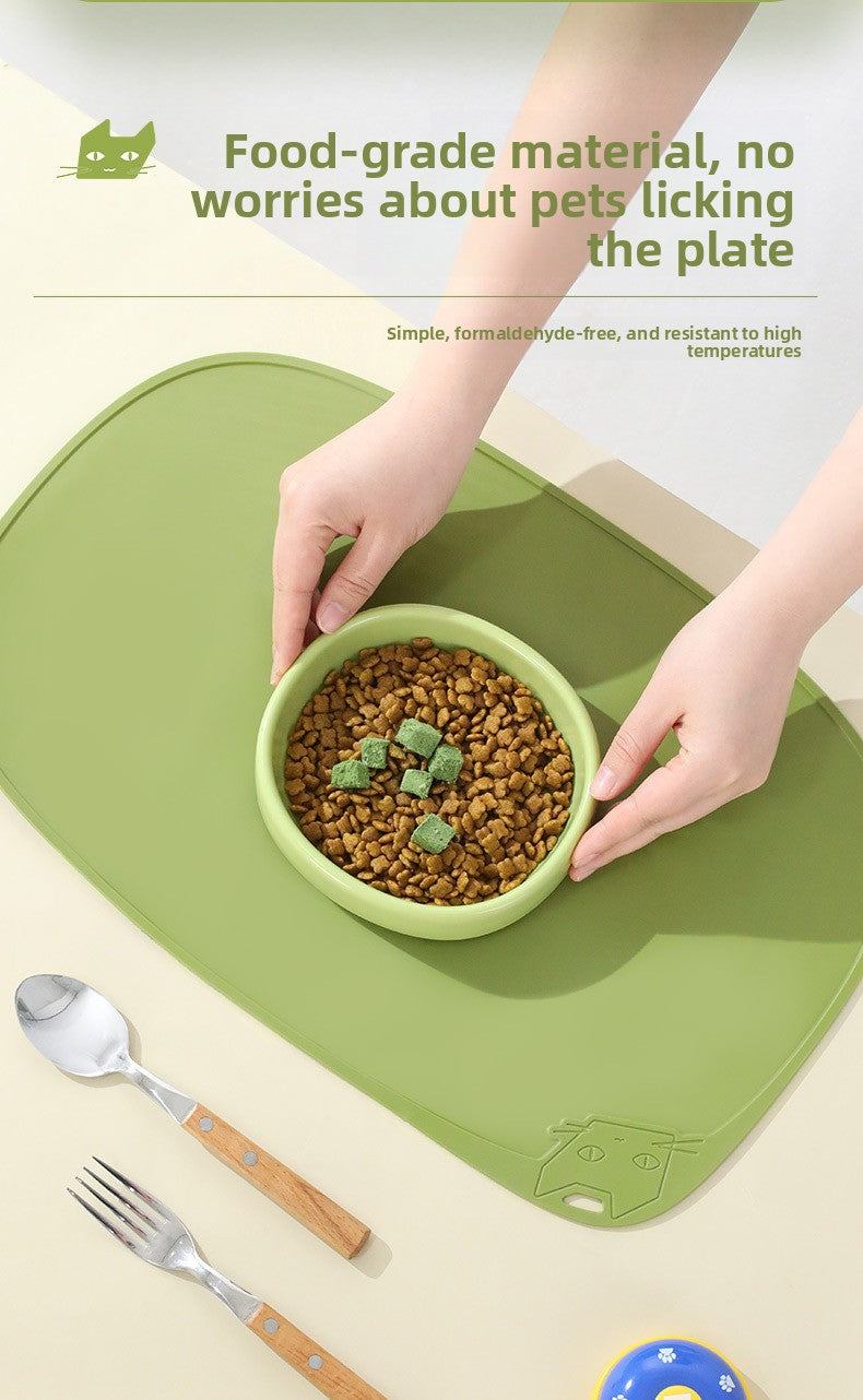 Cat Bowl Waterproof Non-Slip Mat for Pet Supplies