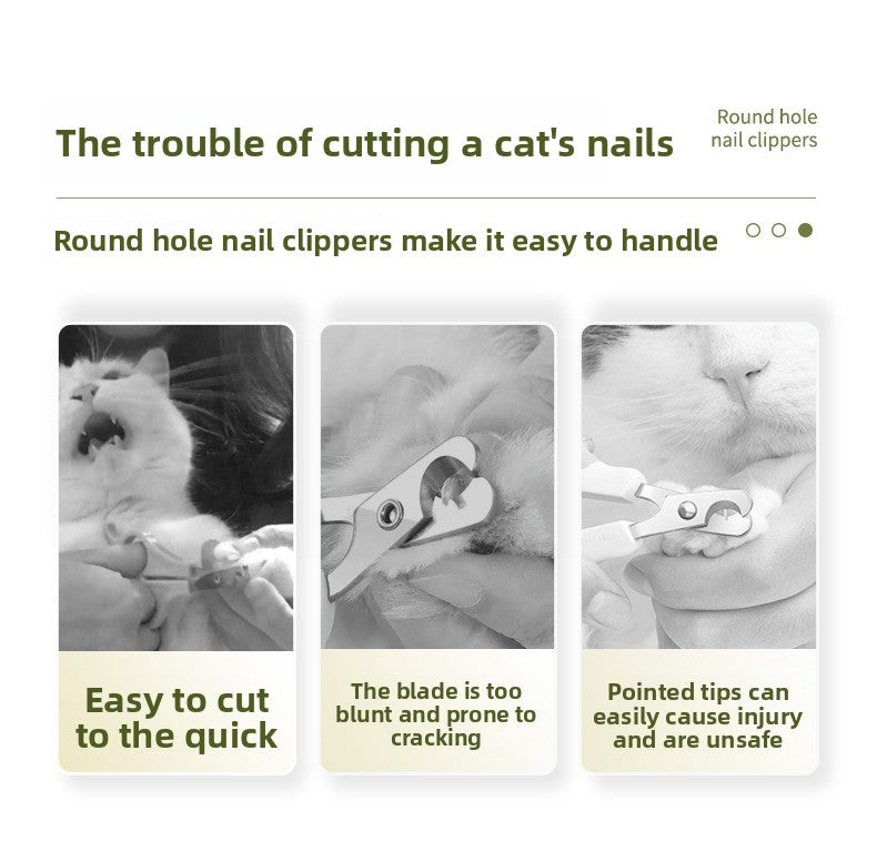 New Pet Nail Clippers with LED Light for Blood Line Observation, Dog Nail Clippers for Beginners, Pet Supplies