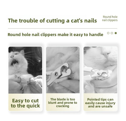 New Pet Nail Clippers with LED Light for Blood Line Observation, Dog Nail Clippers for Beginners, Pet Supplies