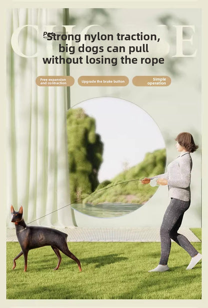 Anti Escape Automatic Retractable Walking Rope Leash for Teddy Corgi Small Medium Dogs Cats