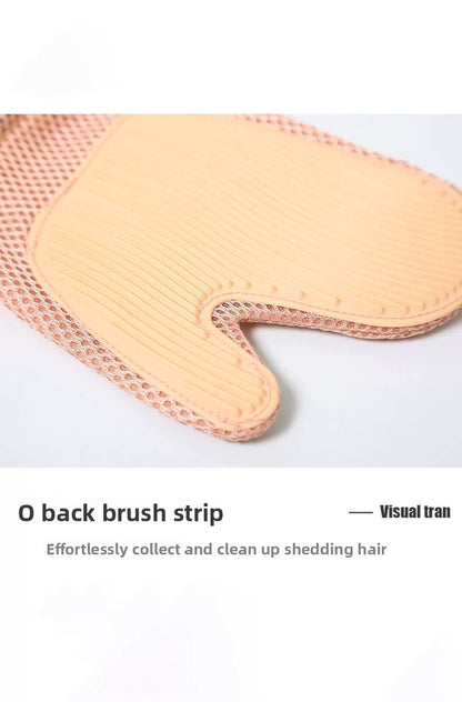 Pet Grooming Gloves Brush Dog Cat Shedding Hair Removal Cleaning Essential Supplies