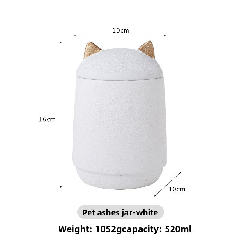 Urne funéraire pour petits chiens et chats, coffret souvenir pour cendres avec motif d'empreinte de patte gravée 