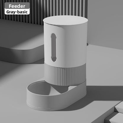 Automatic Cat and Dog Feeder and Water Dispenser Combo with Double Bowls, Neck Protection, Anti-Clumping, Large Capacity Pet Food Utensils