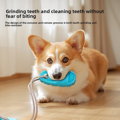 Suction Cup Dog Toy Interactive Treat Dispensing Ball for Medium Dogs Durable Chew Teething Self Entertainment Toy for Boredom Relief and Energy Consumption