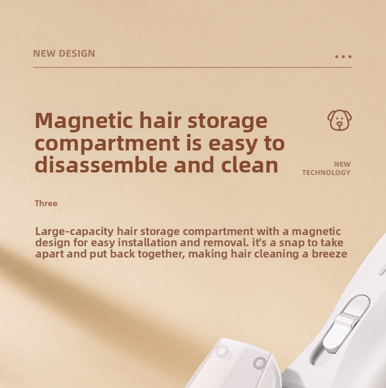 Pet All-in-One Hair Trimmer with Paw Grooming and Suction