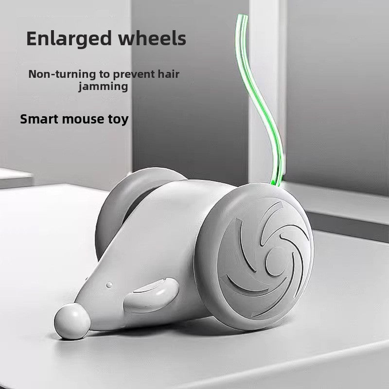 Pet Electric Toy Racing Car Mouse Laser Teaser Stick Self-entertainment Cat Artifact