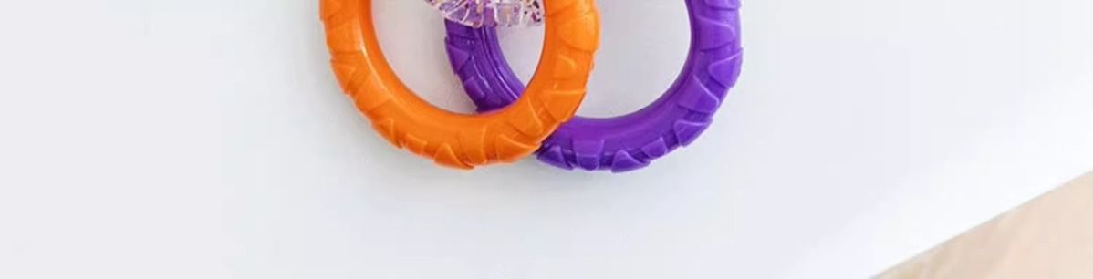 Pet Toy Dog HighValue Durable Chew ThreeLink Interactive Pull Ring