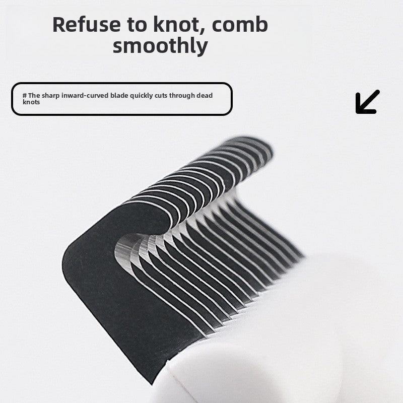 Stainless Steel Thinning Comb for Cat Dog Universal Hair Removal Detangling