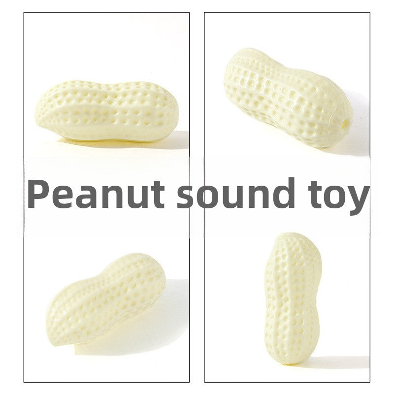 Pet Toy TPR Latex Sound Puzzle Relieve Boredom Dog Chew Toy Big Peanut Pet Supplies