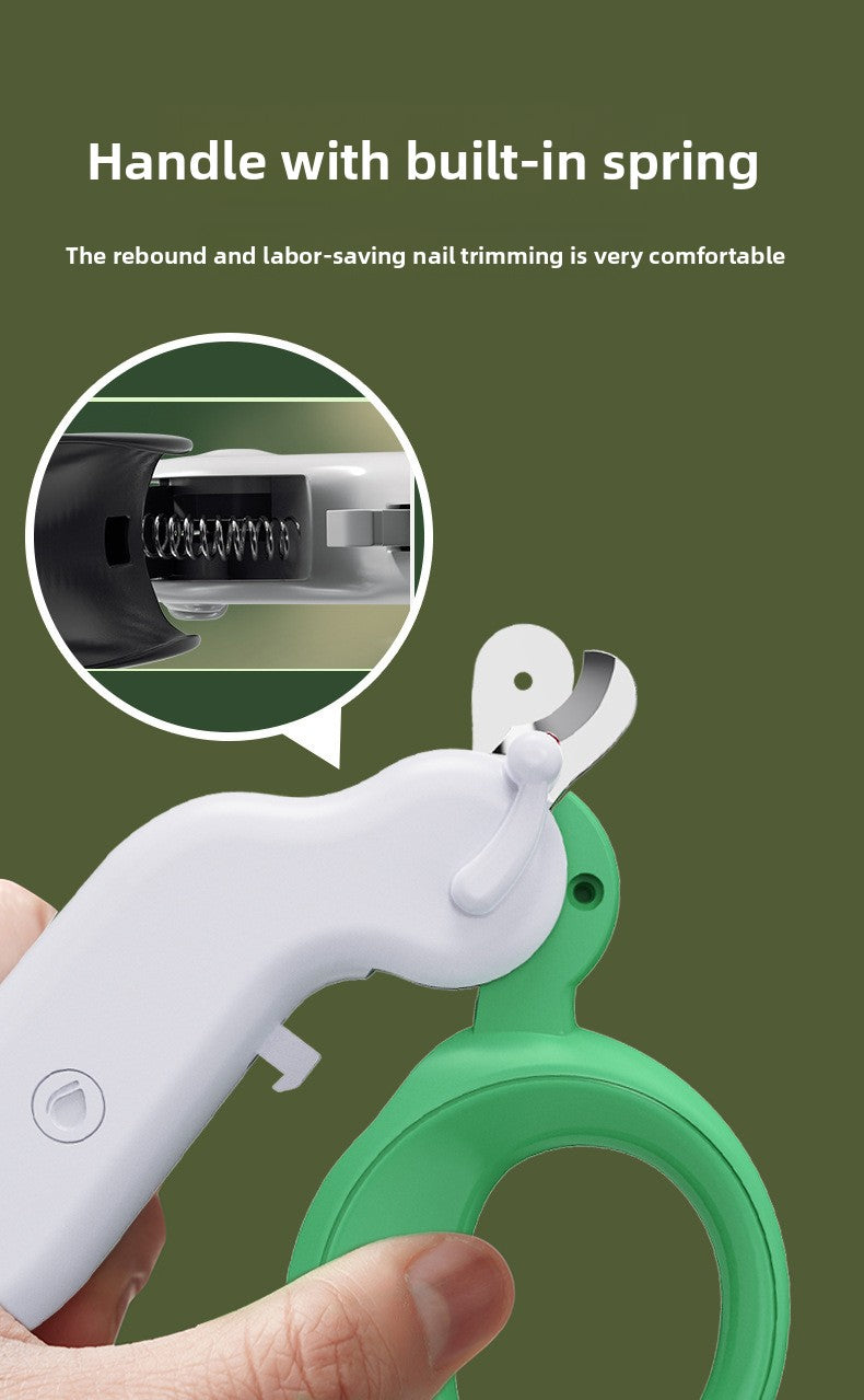 New Pet Nail Clippers with LED Light for Blood Line Observation, Dog Nail Clippers for Beginners, Pet Supplies