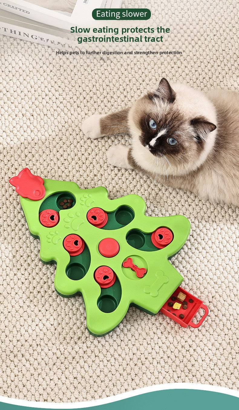 Interactive Slow Feeder Dog Bowl Cat Bowl Pet Puzzle Toys for Fast Eaters Anti Choke Educational Training Supplies Pet Feeder Mat