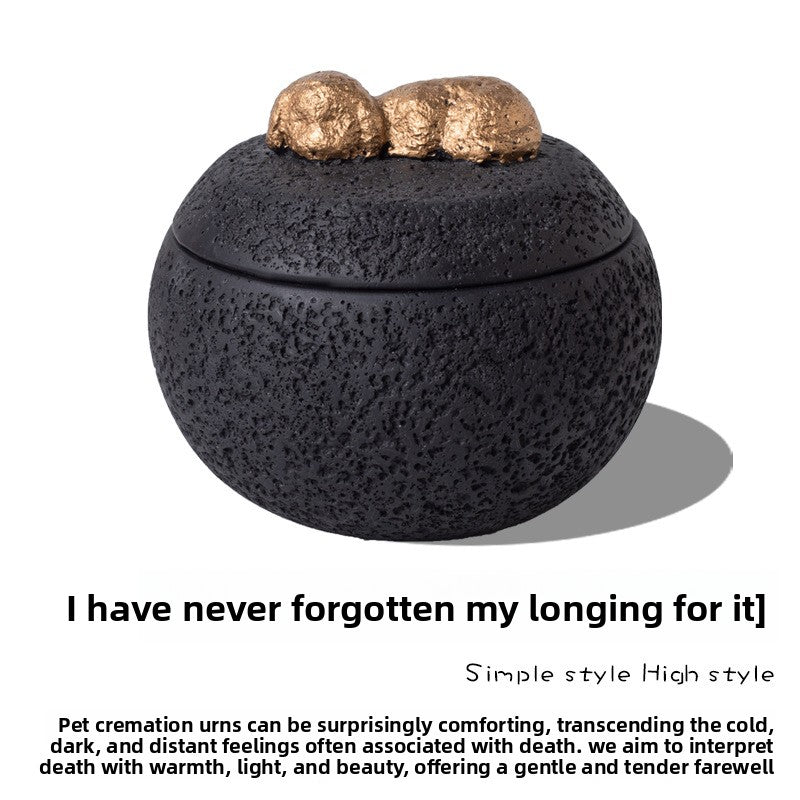 Pet Funeral Urn for Cats Dogs Cremation Memorial Box with Engraving Plate for Ashes Keepsake Aftercare Pet Loss Gift