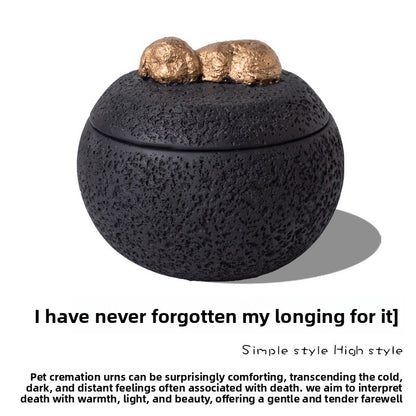 Pet Funeral Urn for Cats Dogs Cremation Memorial Box with Engraving Plate for Ashes Keepsake Aftercare Pet Loss Gift