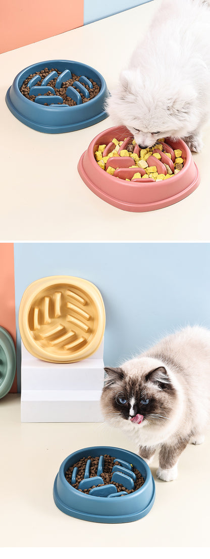 Dog Bowl Cat Bowl Slow Feeder Dog Anti-Choke Slow Feeder Food Bowl Large Capacity Feeder Non-Slip Anti-Tip Pet Bowl