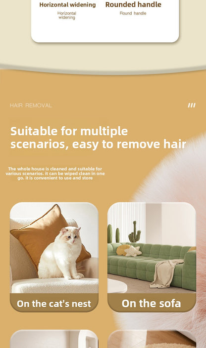 Pet Supplies Roller-Type Double-Sided Brush for Floating Hair Removal Static Sticky Artifact